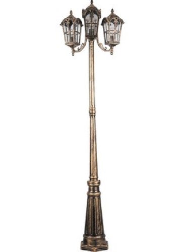 Светильник садово-парковый Feron PL110 3x60 Черное золото 2020 мм картинка 